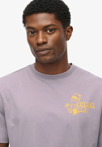 T-Shirt Superdry en violet