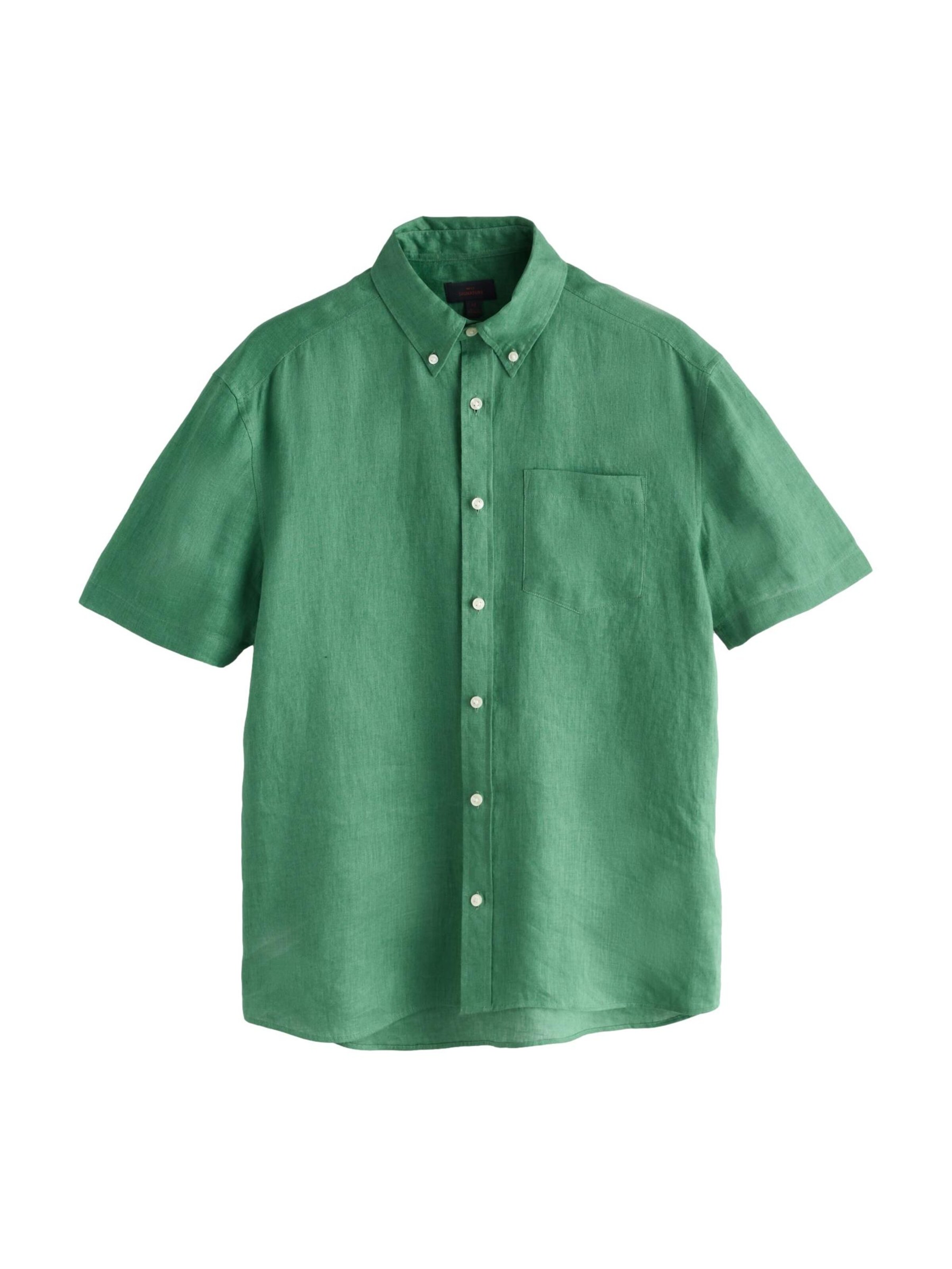 Next Regular Fit Hemd in Grün: Vorderseite