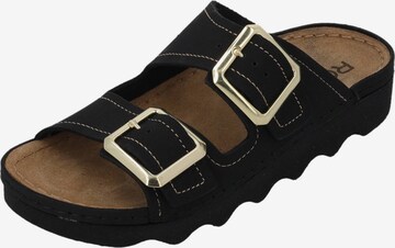 ROHDE Pantolette in Schwarz: Vorderseite