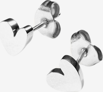 PURELEI Ohrringe 'Tiny Heart' in Silber: Vorderseite