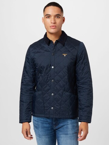 Barbour Tussenjas 'Liddesdale' in Blauw: voorkant