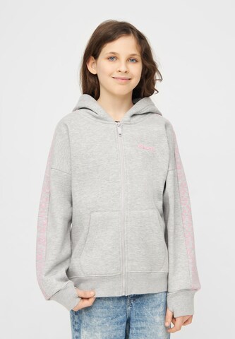 BENCH Zip-Up Hoodie in Grey: front