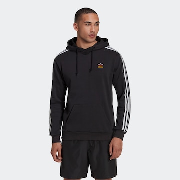 ADIDAS ORIGINALS Sweatshirt '3-Stripes' in Schwarz: predná strana