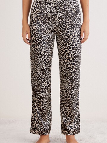 INTIMISSIMI Regular Pants 'A MOMENT OF GLAMOUR' in Brown