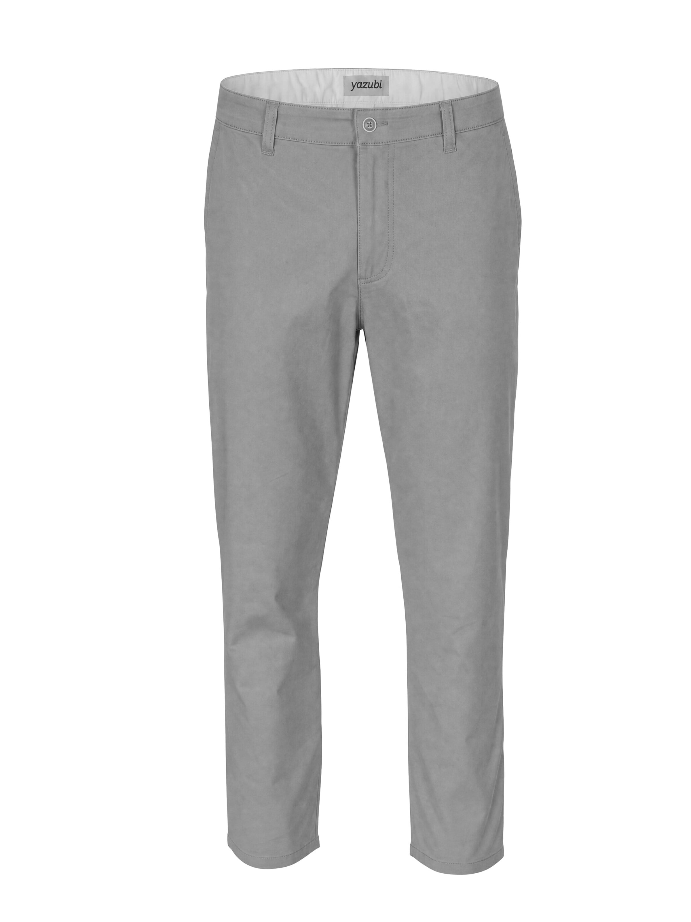 yazubi Slim fit Chino Pants 'Kyle' in Grey: front