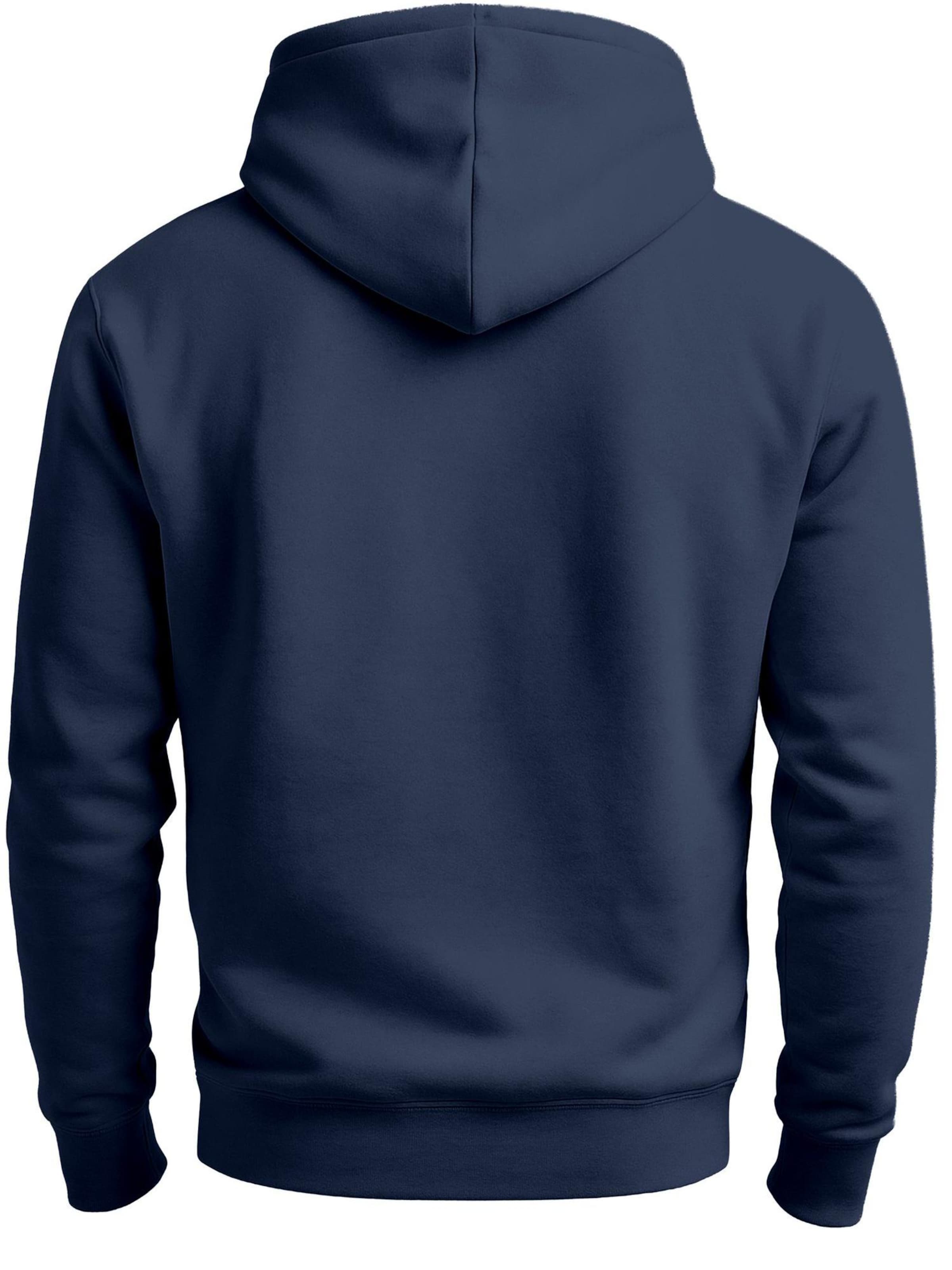 Neverless Sweatshirt 'Bär Lineart Polygon'‌‌‌ in Blau