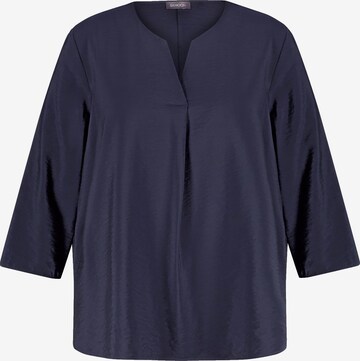 SAMOON Blouse in Blue: front