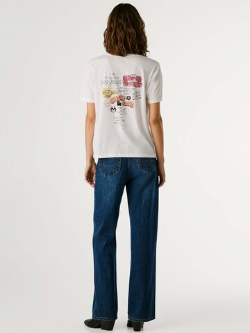 Pepe Jeans Shirt 'Babs' in Wit: voorkant