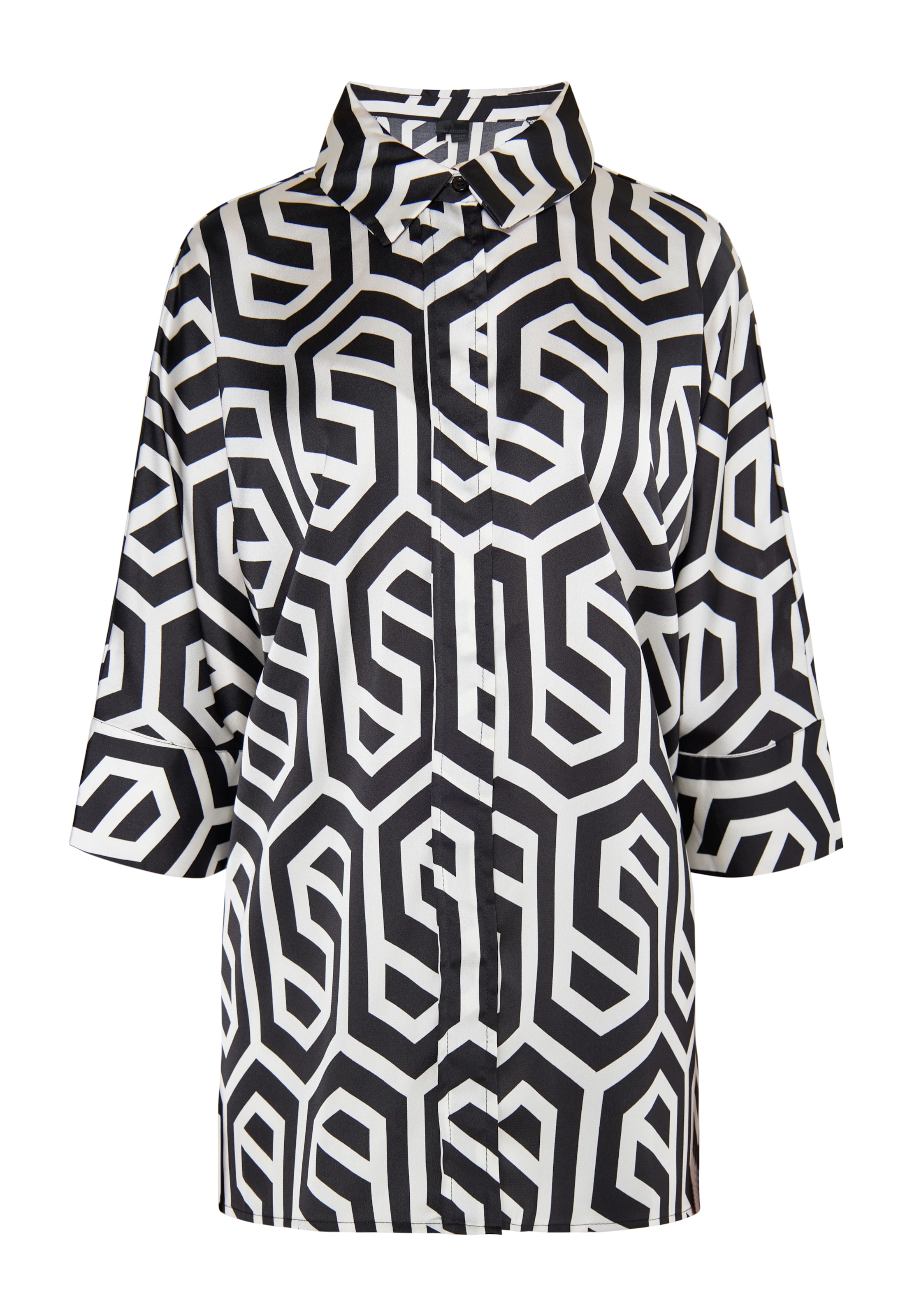 Bluză de la DreiMaster Klassik pe negru: față