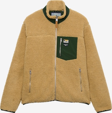 smėlio Superdry & Co Flisinis džemperis 'MOUNTAIN': priekis
