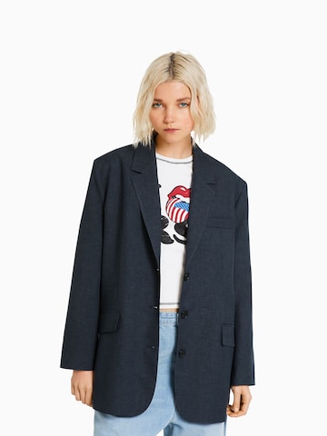 Bershka Blazer in Blue: front