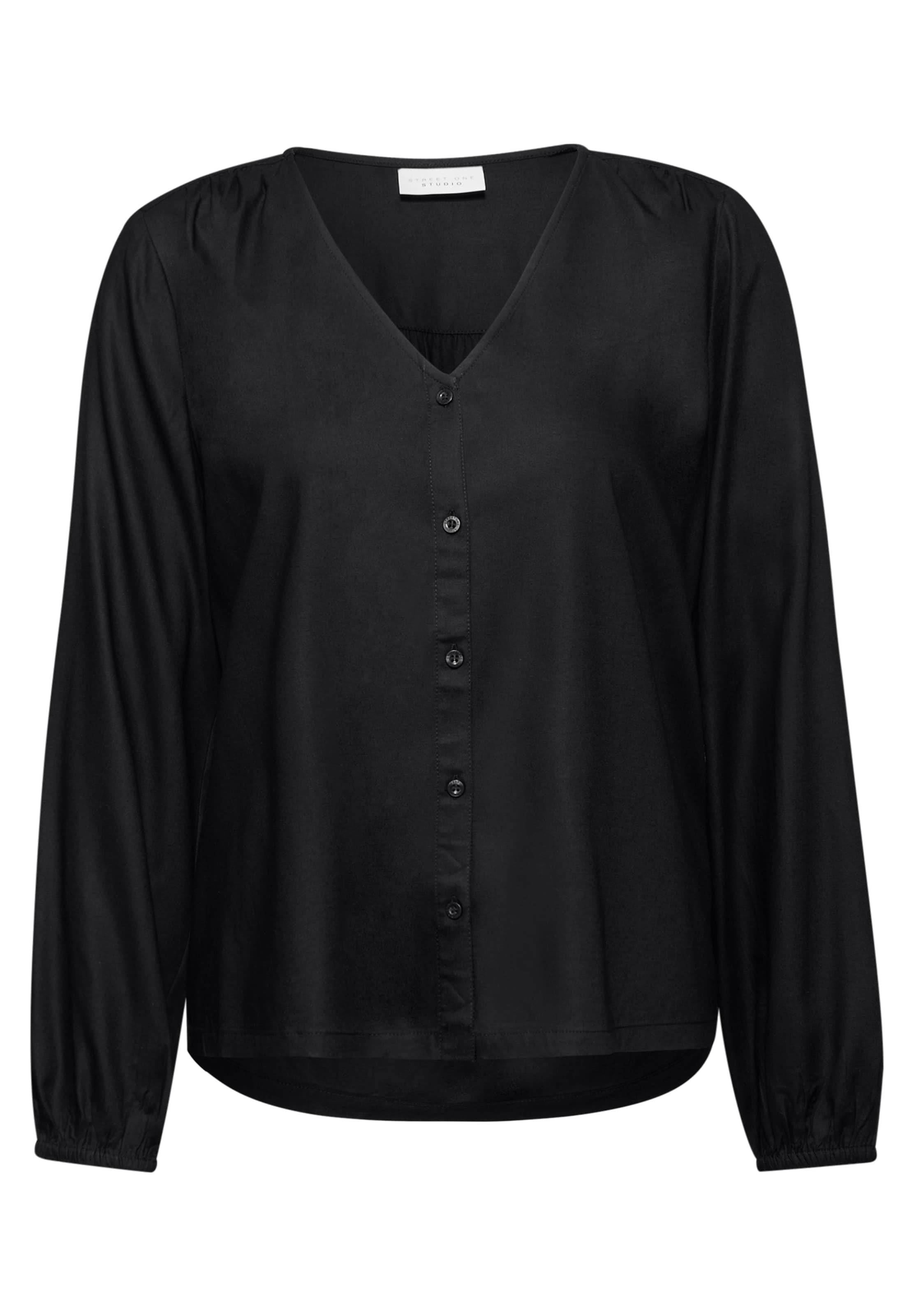 Street One Studio Bluse in Schwarz: Vorderseite