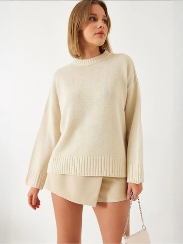 Bianco Lucci Trui in Beige: voorkant