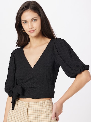 Monki Blouse in Black: front