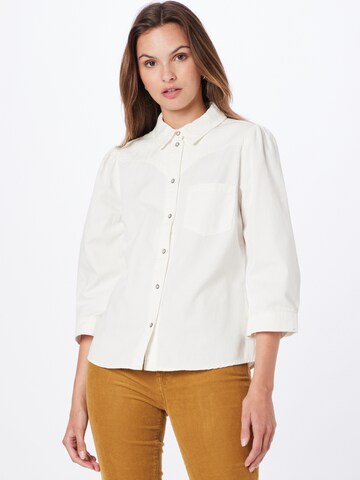 PIECES Blouse 'Krista' in Grijs: voorkant