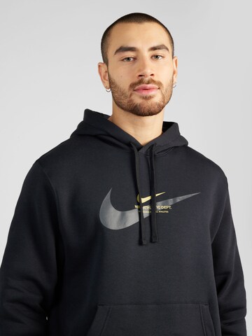Bluză de molton de la Nike Sportswear pe negru