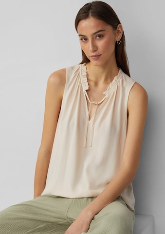 QS Blusentop in Beige