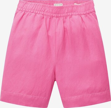 TOM TAILOR Loosefit Byxa i rosa: framsida