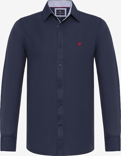 DENIM CULTURE Skjorta 'BRADLEY' i marinblå / röd, Produktvy