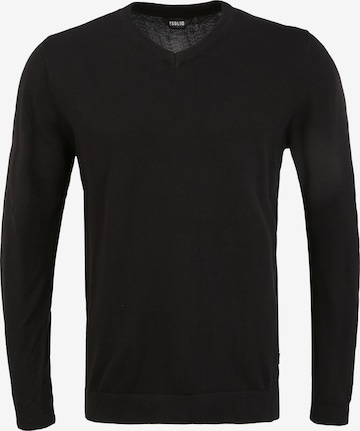 !Solid Sweater 'Alegre' in Black: front