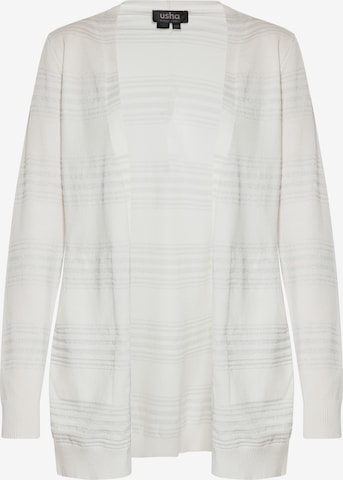 usha BLACK LABELKardigan - bijela boja: prednji dio