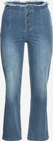 SHEEGO Flared Jeans in Blue: front