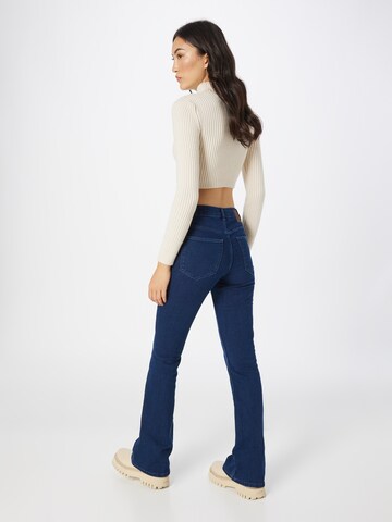 PIECES Flared Jeans 'Peggy' in Blauw