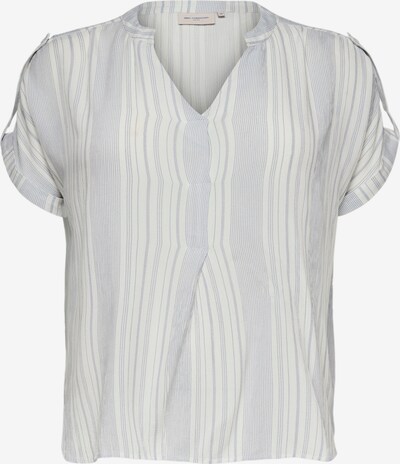 ONLY Carmakoma Bluse 'Tamia' in rauchblau / weiß, Produktansicht