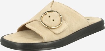 ANGULUS Mules in Beige: front