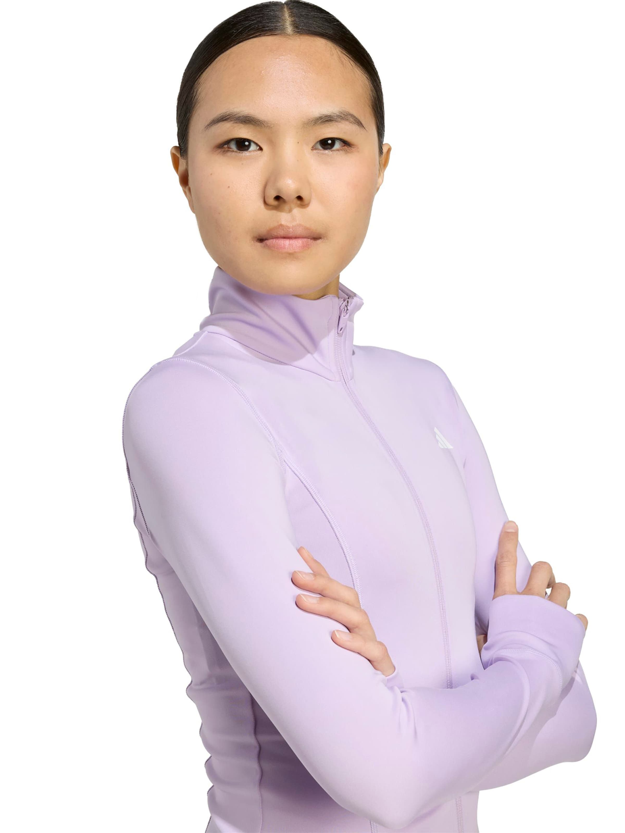 ADIDAS PERFORMANCE Športová mikina so zipsom 'OPT ESS' - Fialová