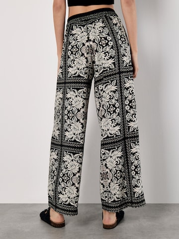 Wide Leg Pantalon ' ' Apricot en noir