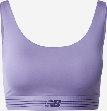 Bustier Soutien-gorge de sport 'AC Train' new balance en violet : devant