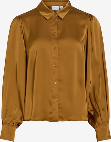 VILA Bluse 'VIEnna Ravenna' in Braun: Vorderseite