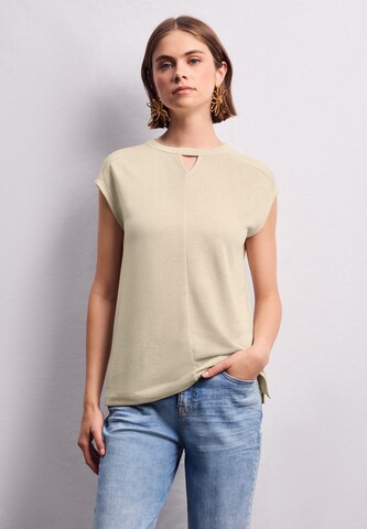 Street One Studio Shirt in Beige: front