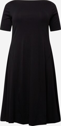 Lauren Ralph Lauren Plus Dress in Black: front