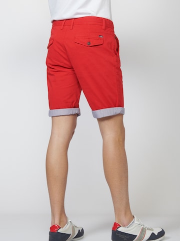 Regular Pantalon chino KOROSHI en rouge
