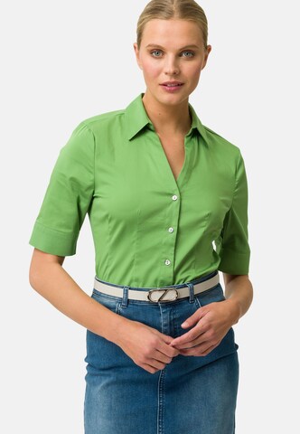Camicia da donna di zero in verde: frontale