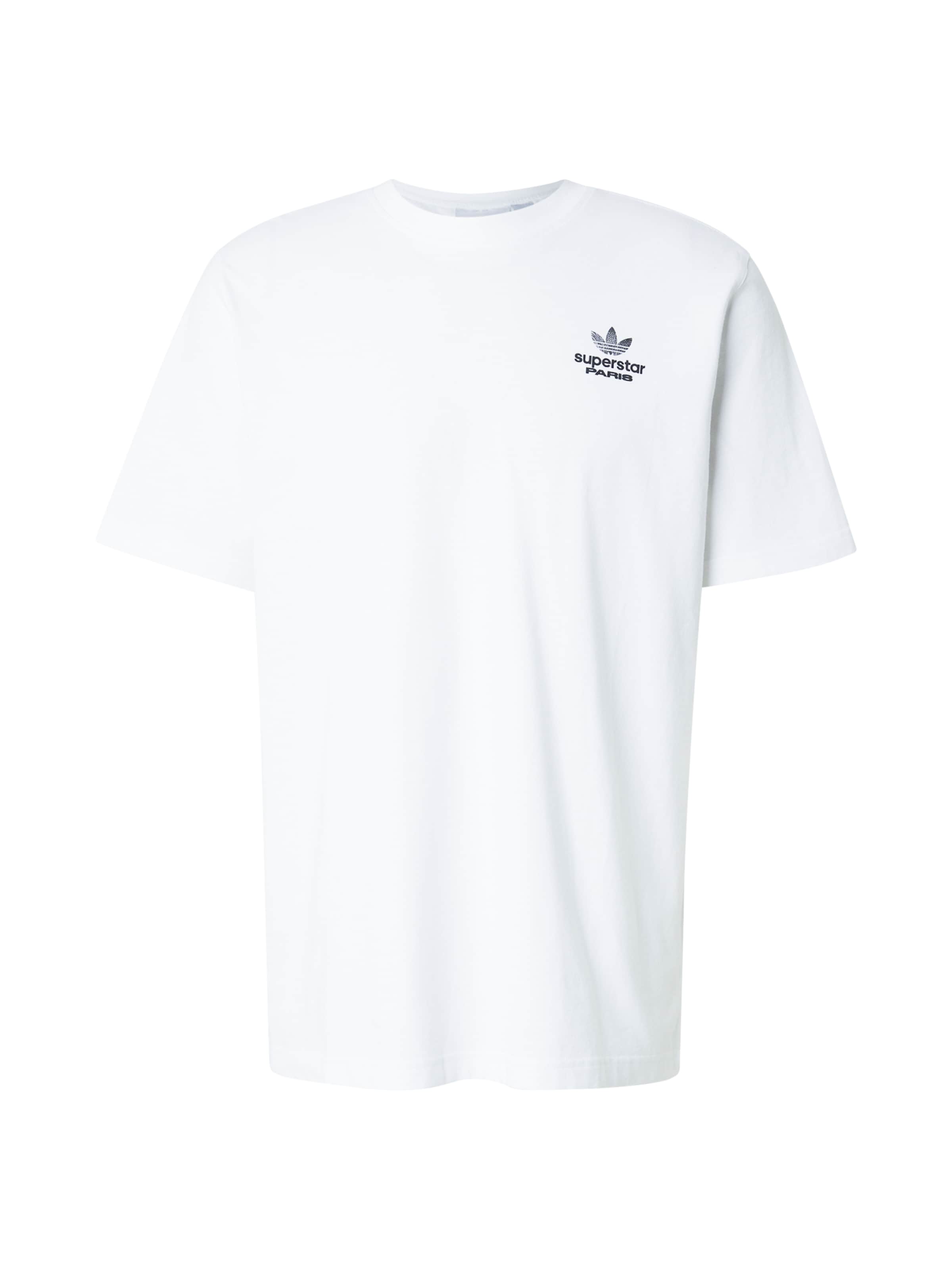 ADIDAS ORIGINALS T-Shirt 'PARIS' en noir / blanc, Vue avec produit