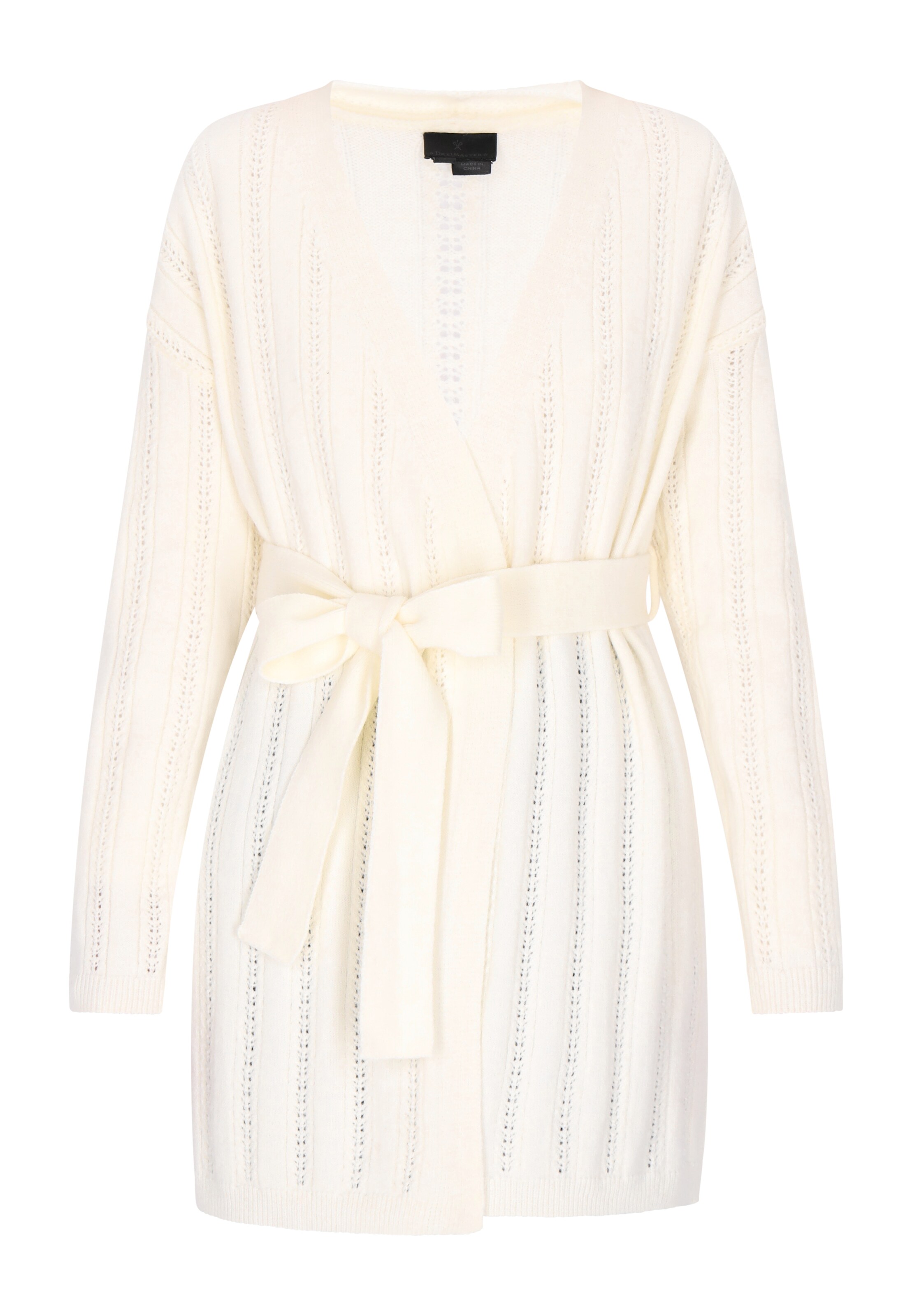 DreiMaster Klassik - Casaco de malha em branco: frente