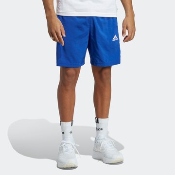 ADIDAS SPORTSWEAR Regular Workout Pants 'Essentials Chelsea' in Blue: front