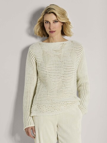 Pull-over MADELEINE en blanc : devant