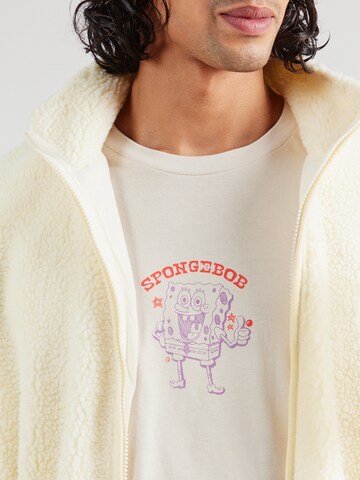 JACK & JONES Футболка 'JJSPONGEBOB' в Бежевый