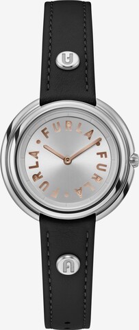 FURLA Analog Watch 'Icon Shape' in Black: front