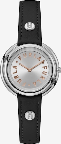 FURLA Analog Watch 'Icon Shape' in Black: front