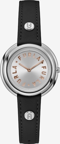FURLA Analog watch 'Icon Shape' in Black: front