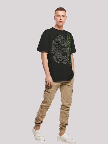 T-Shirt 'Drache Japan' F4NT4STIC en noir