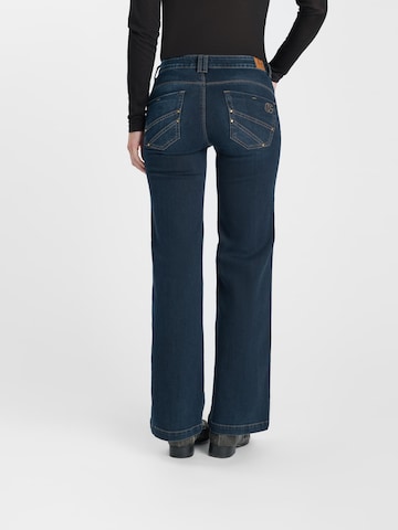 Wide Leg Jean Le Temps Des Cerises en bleu : derrière