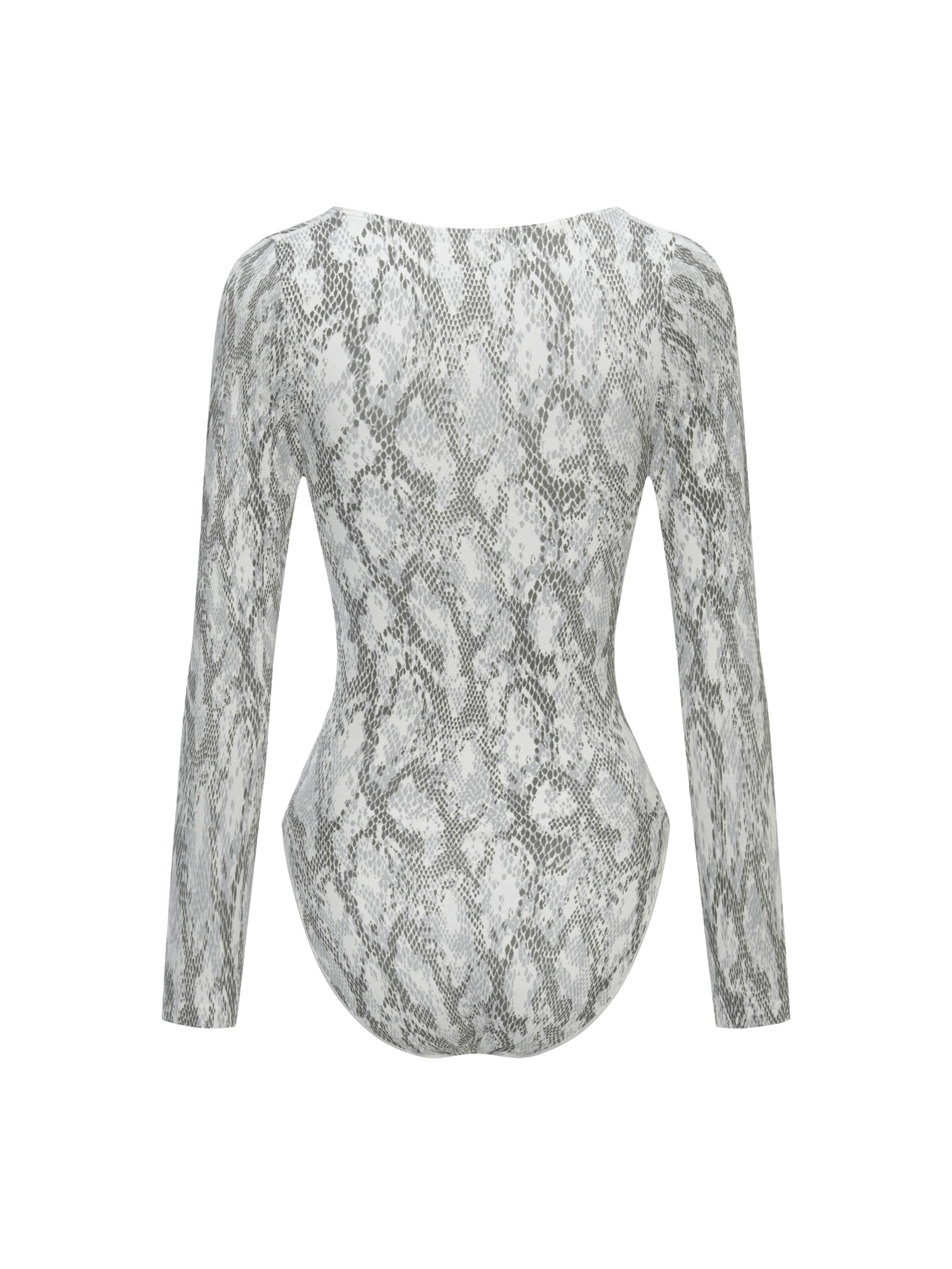 Body modelant 'Bodysuit Sculpting Shapewear Longsleeve mit Slip' cfab (formerly creamy fabrics) en blanc
