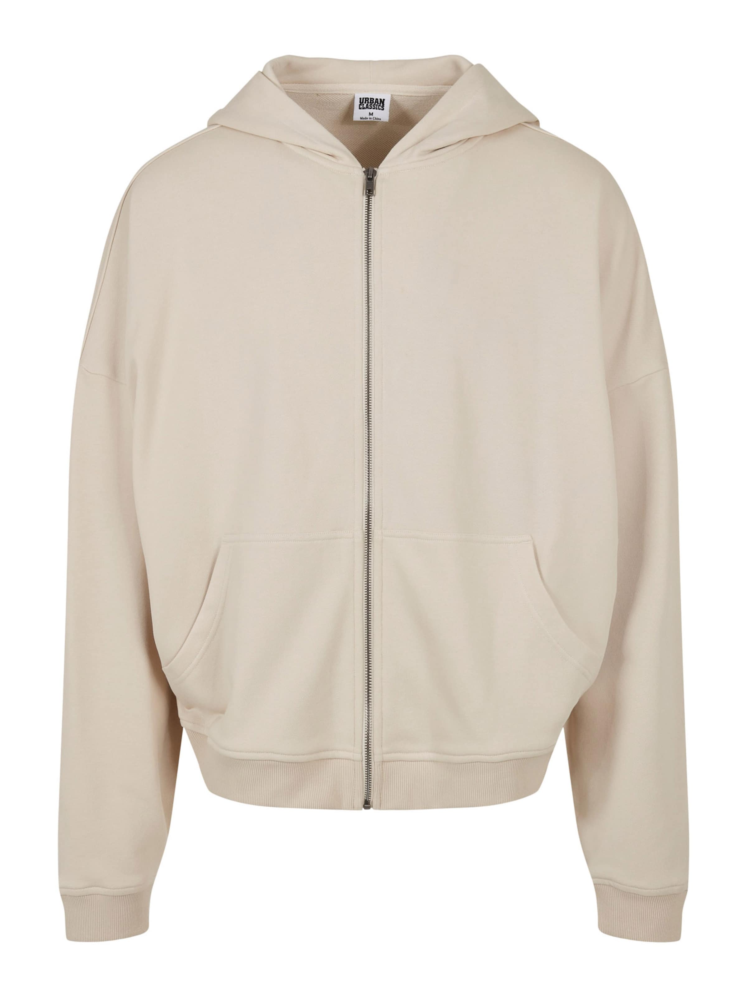 Hanorac de la Urban Classics pe bej: față
