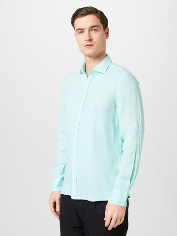 Hackett London Regular fit Button Up Shirt in Blue: front